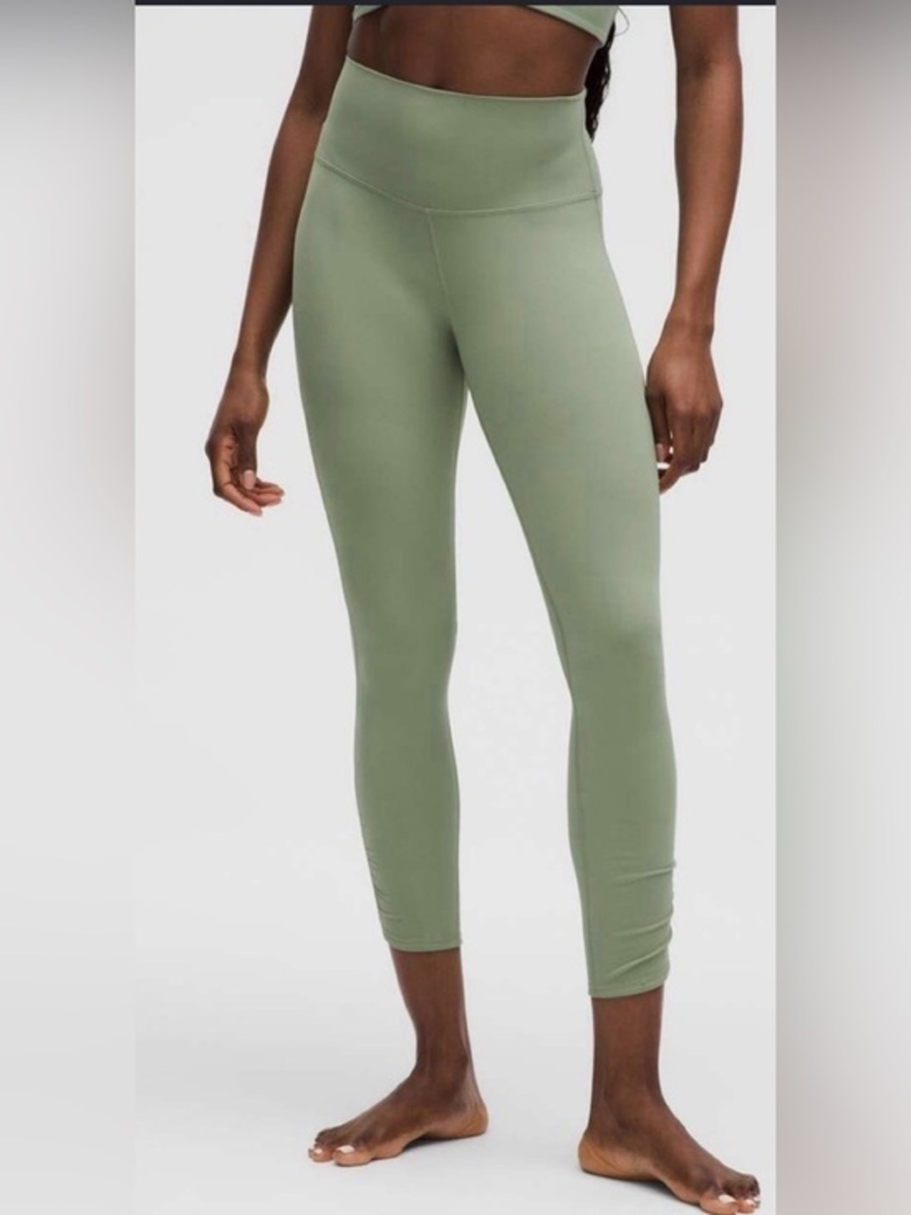 lululemon Women's Align Ruched Petal-Hem 25" Leggings size 12 NWOT